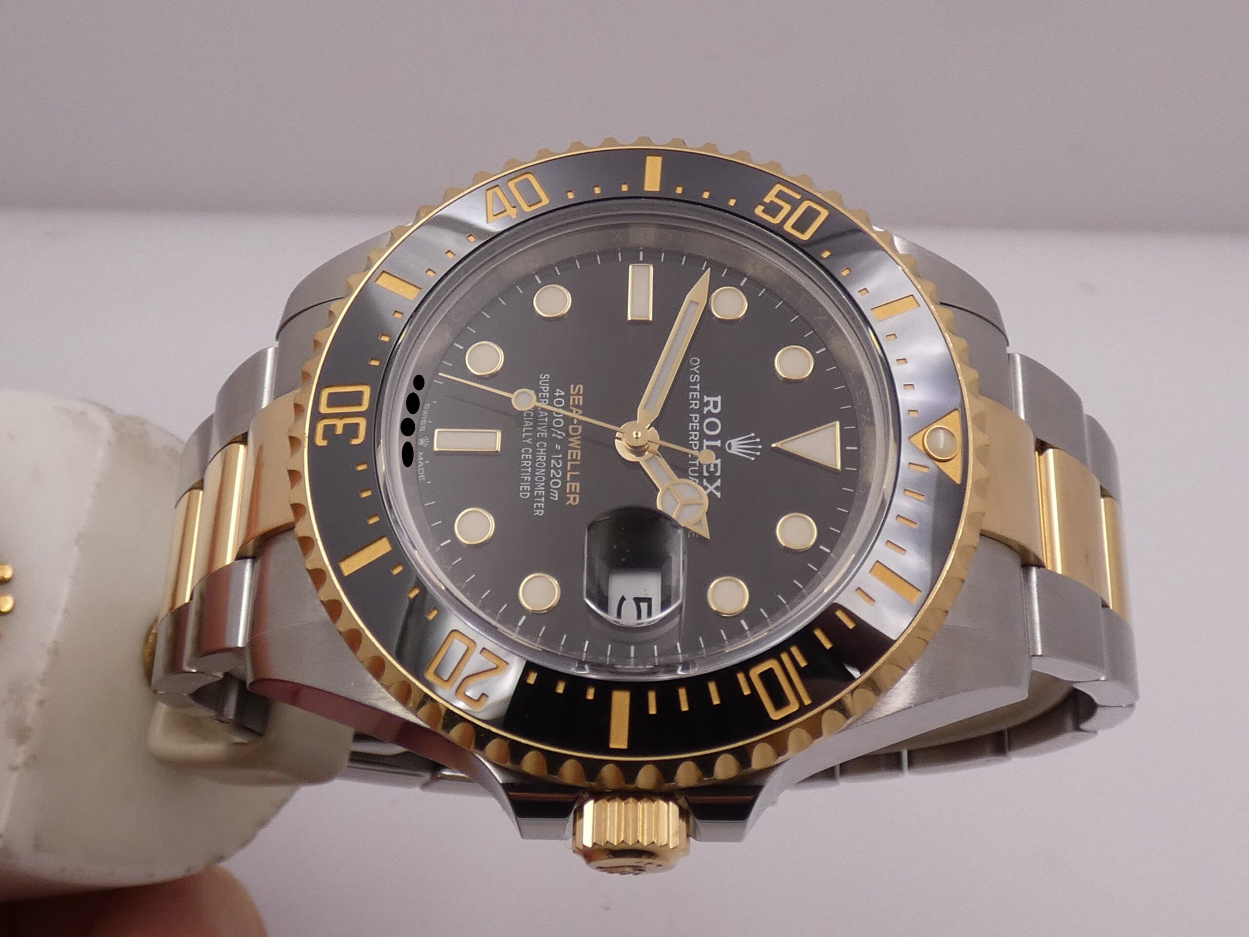 Rolex Sea-Dweller 126603 43mm Oro 18Kt & Acciaio BOX&PAPERS ITALIA Anno 2019 Chromalight Automatico Black Ceramic Bezel - immagine 3