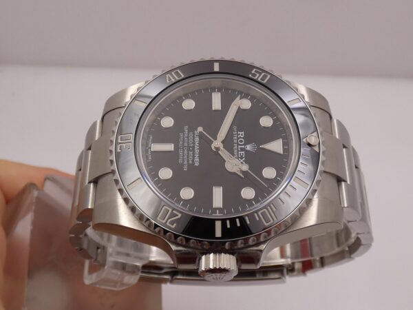 Rolex Submariner No Date 114060 NEW OLD STOCK Full Stickered Chromalight BOX&PAPERS ITALIA 2018 Black Ceramic Bezel Automatico Acciaio