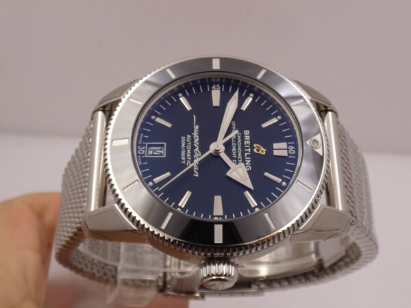 Breitling Superocean Heritage II 42 AB2010 N.O.S. FULL STICKERED WITH BOX Automatico New Old Stock Bracciale Mesh