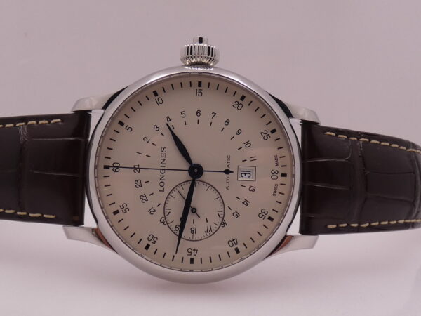 Cronografo Longines Twenty-Four Hours Heritage Single Push-Piece 47,5mm L2.797.4 With BOX Automatico Acciaio