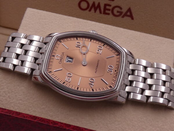 Rarissimo Omega De Ville Prestige Jumping Hour 4553.61.00 Salmon Dial Automatico ANNO 1998 Braccialato Acciaio