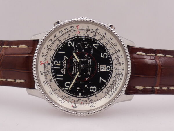 Cronografo Breitling Montbrillant Flyback Special Edition 100 Ans D'Aviation A35330 BOX&PAPERS Automatico TOP CONDITION Anno 2003 Acciaio Chronometre Certifie