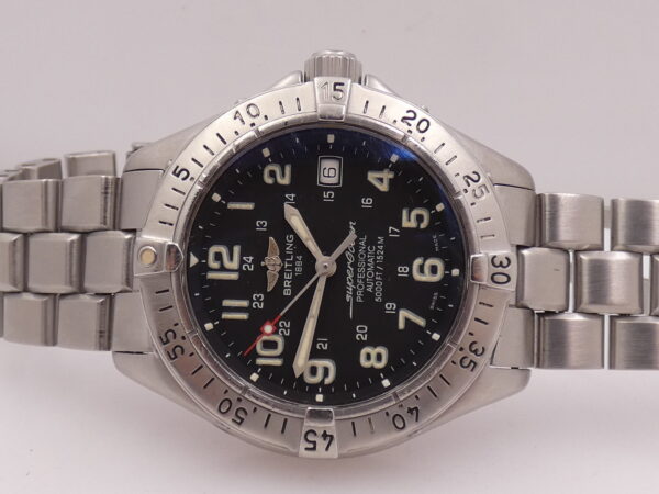 Breitling Superocean Professional 5000ft A17345 WITH BOX Automatico Anni 2000's Braccialato