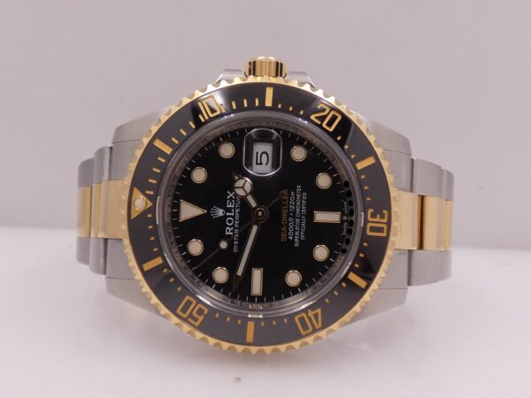 Rolex Sea-Dweller 126603 43mm Oro 18Kt & Acciaio BOX&PAPERS ITALIA Anno 2019 Chromalight Automatico Black Ceramic Bezel