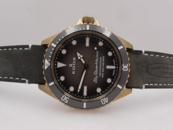 Edox Skydiver Military 80115 BRONZO WITH BOX Limited Edition Automatico