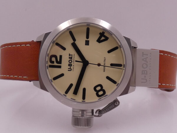 U-Boat Classico Italo Fontana 45mm 7126 BOX&PAPERS Anno 2012 Ivory Dial Automatico Acciaio