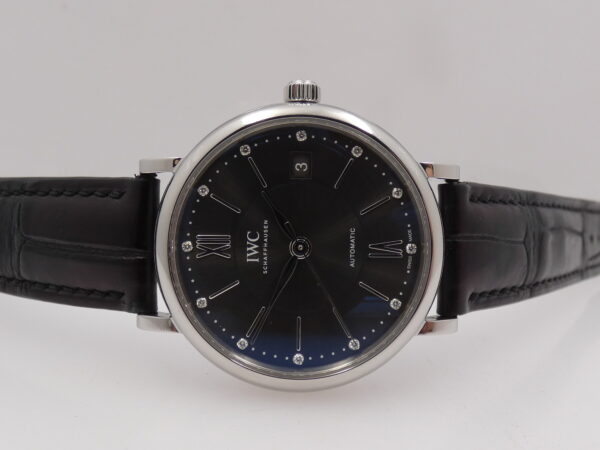 IWC Portofino Automatic 37mm DIAMONDS DIAL BOX&PAPERS Anno 2018 IW458102 Acciaio