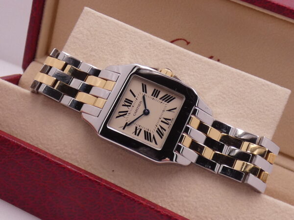 Cartier Santos Demoiselle 26mm BOX&PAPERS Acciaio&Oro 18Kt ANNO 2017 For Ladies 2701 - W25067Z6 TOP CONDITION Wonderful !!!