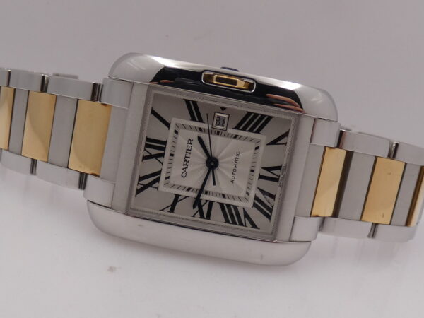Cartier Tank Anglaise BOX&PAPERS Automatico Acciaio & Oro 18Kt TOP CONDITION Anno 2016 W5310047-3511