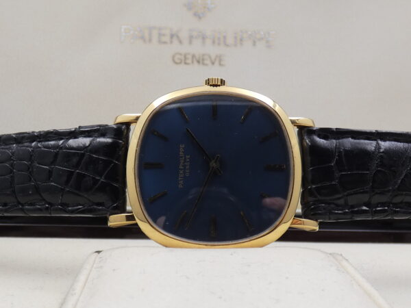 Patek Philippe Golden Ellipse 3544/1 ORO MASSICCIO 18Kt ANNO 1965 Blue Dial Carica Manuale Vintage