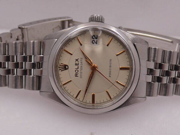 Rolex Oysterdate Precision 30mm 6466 Jubilee ANNO 1962 Carica Manuale Acciaio Vintage