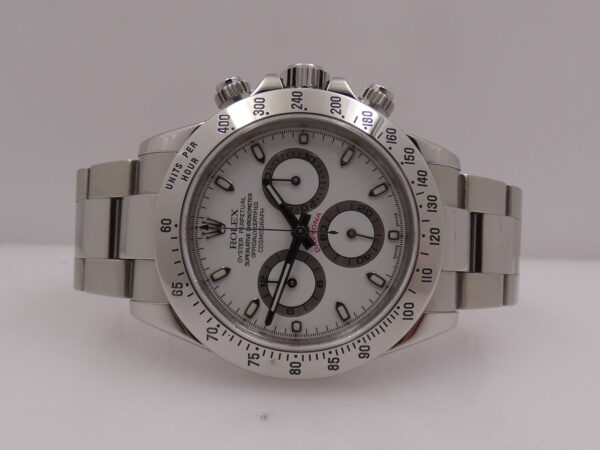 Rolex Daytona Cosmograph 116520 TOP CONDITION Anno 2005 With BOX White Dial Automatico Acciaio Bracciale Oyster