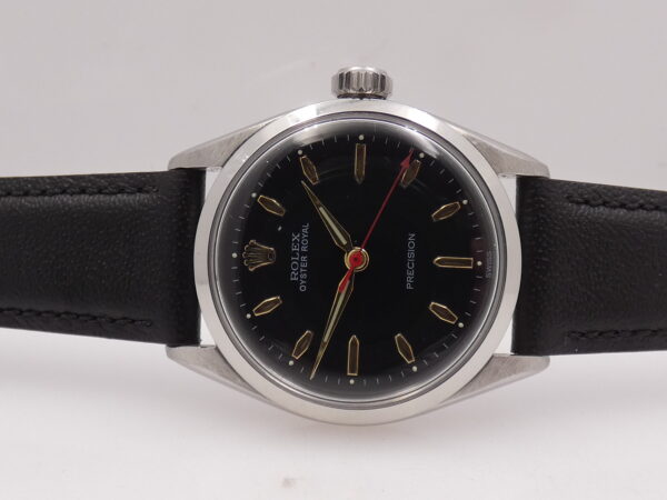 Rolex Oyster Royal Precision 6444 Mid-Size FROM 1957 Black Dial Carica Manuale Acciaio Vintage