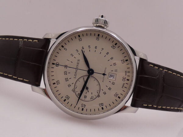 Cronografo Longines Twenty-Four Hours Heritage Single Push-Piece 47,5mm L2.797.4 With BOX Automatico Acciaio