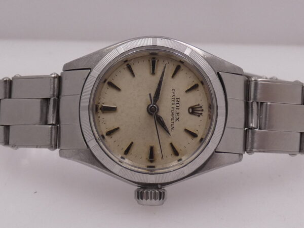 Rolex Oyster Perpetual Lady 26mm 6623 Thunderbird Bezel ANNO 1965 Bracciale a Rivetti Automatico Acciaio