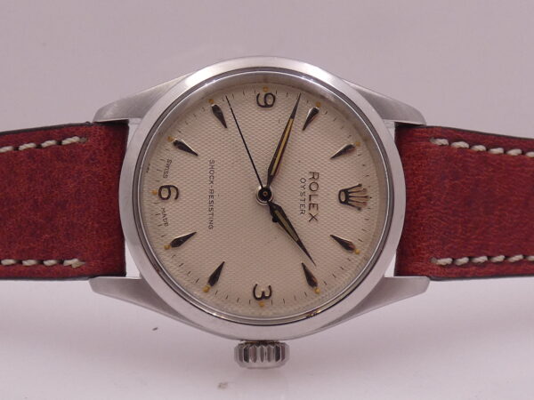 Rolex Oyster Shock-Resisting 6244 Honeycomb Dial ANNO 1953 Carica Manuale Acciaio