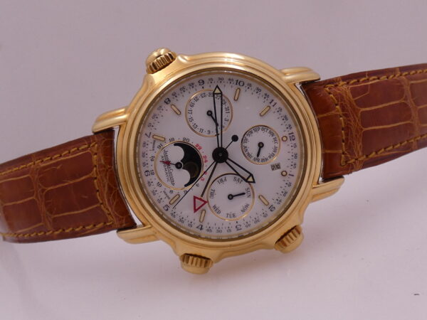 Jaeger-LeCoultre Grand Reveil Perpetual Calendar Moonphases 180.1.99 Oro Massiccio 18Kt NEVER POLISHED BOX&PAPERS Automatico ANNO 1994