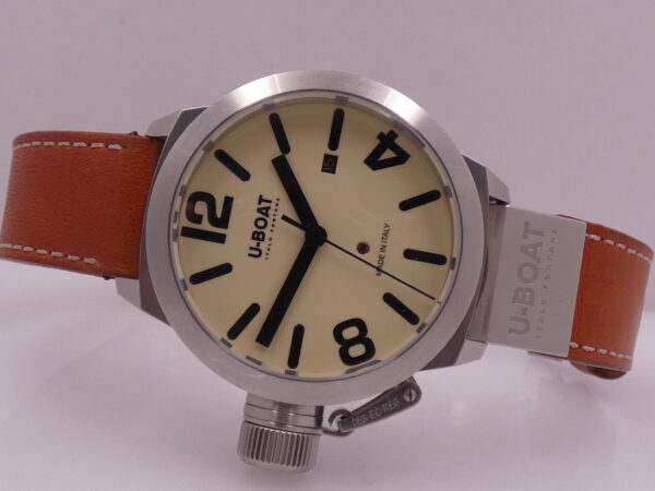 U-Boat Classico Italo Fontana 45mm 7126 BOX&PAPERS Anno 2012 Ivory Dial Automatico Acciaio