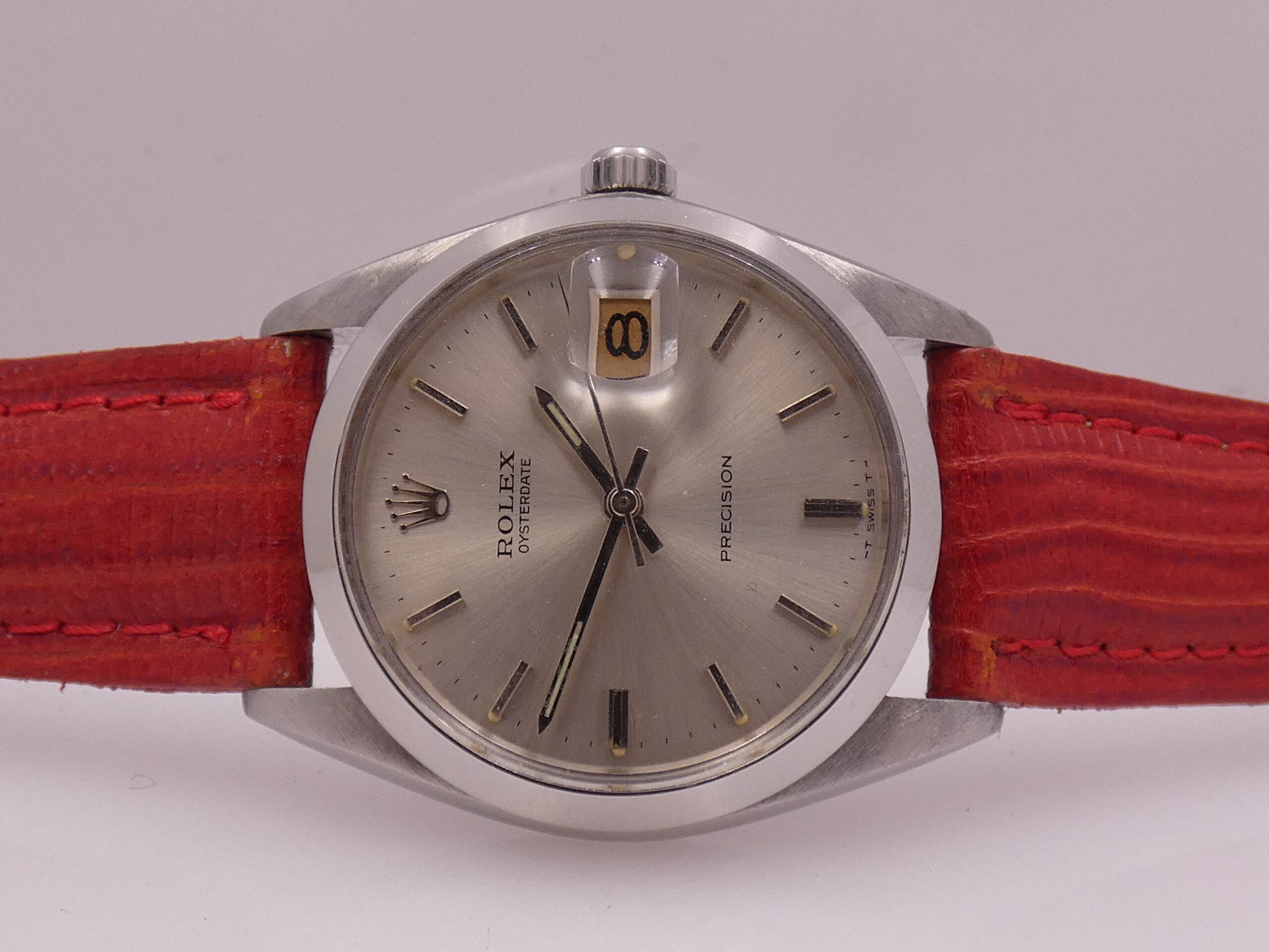 Rolex Oysterdate Precision 6694 Anno 1969 Original Dial Carica Manuale Acciaio Vintage - immagine 5