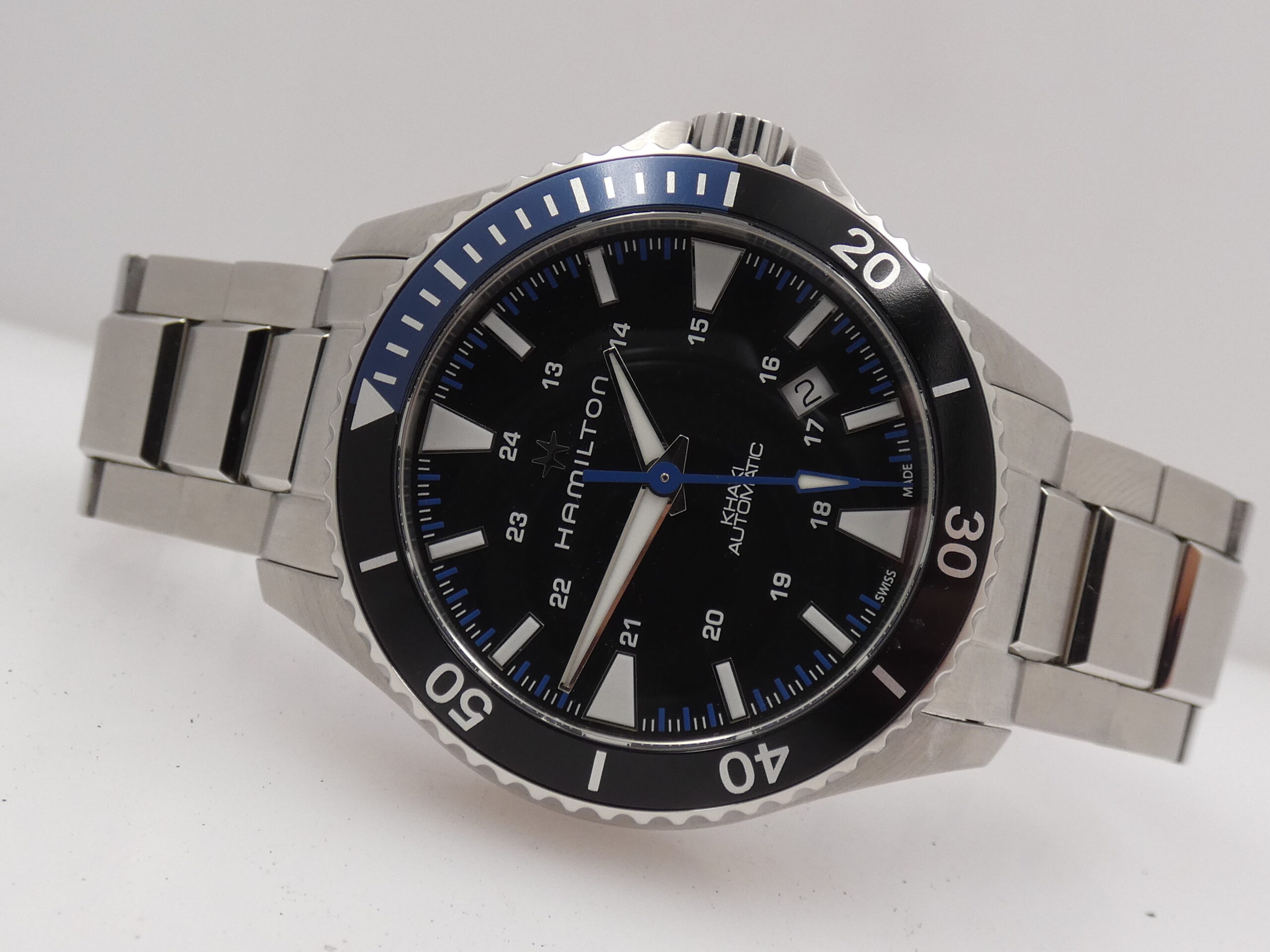 Hamilton Khaki Navy Scuba Batman H823151 BOX&PAPERS Aprile 2024 Automatico Acciaio - immagine 5