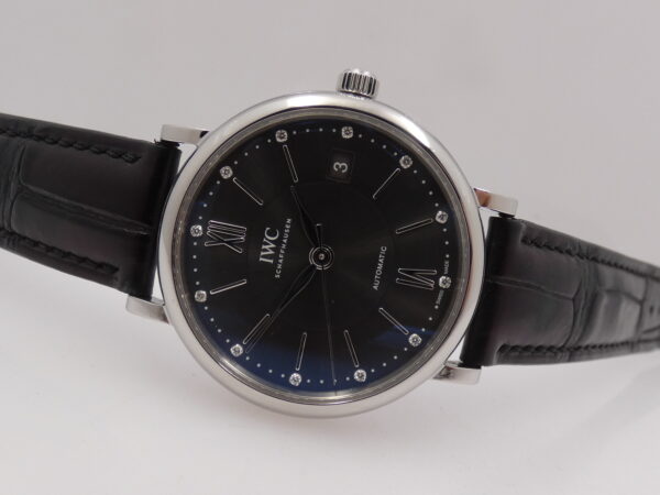 IWC Portofino Automatic 37mm DIAMONDS DIAL BOX&PAPERS Anno 2018 IW458102 Acciaio