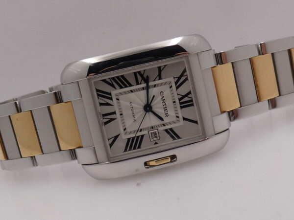 Cartier Tank Anglaise BOX&PAPERS Automatico Acciaio & Oro 18Kt TOP CONDITION Anno 2016 W5310047-3511