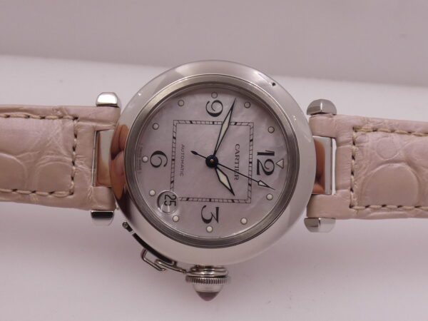Cartier Pasha C Lady 2324 MOP DIAL Automatico WITH PAPERS Anno 2003 TOP CONDITION W3106499 Acciaio