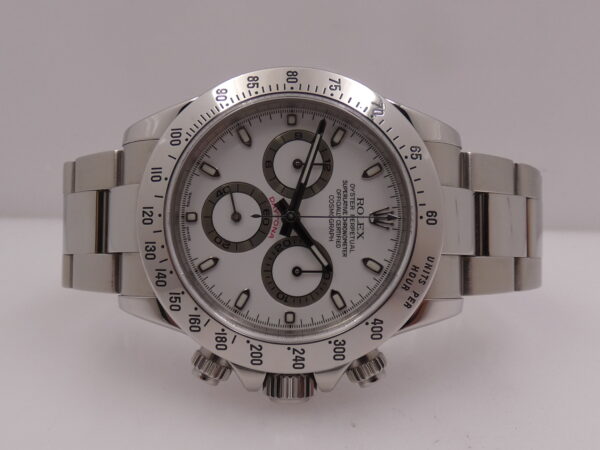 Rolex Daytona Cosmograph 116520 TOP CONDITION Anno 2005 With BOX White Dial Automatico Acciaio Bracciale Oyster
