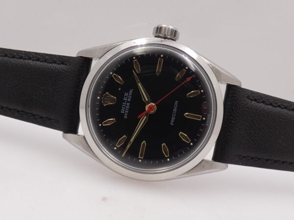Rolex Oyster Royal Precision 6444 Mid-Size FROM 1957 Black Dial Carica Manuale Acciaio Vintage