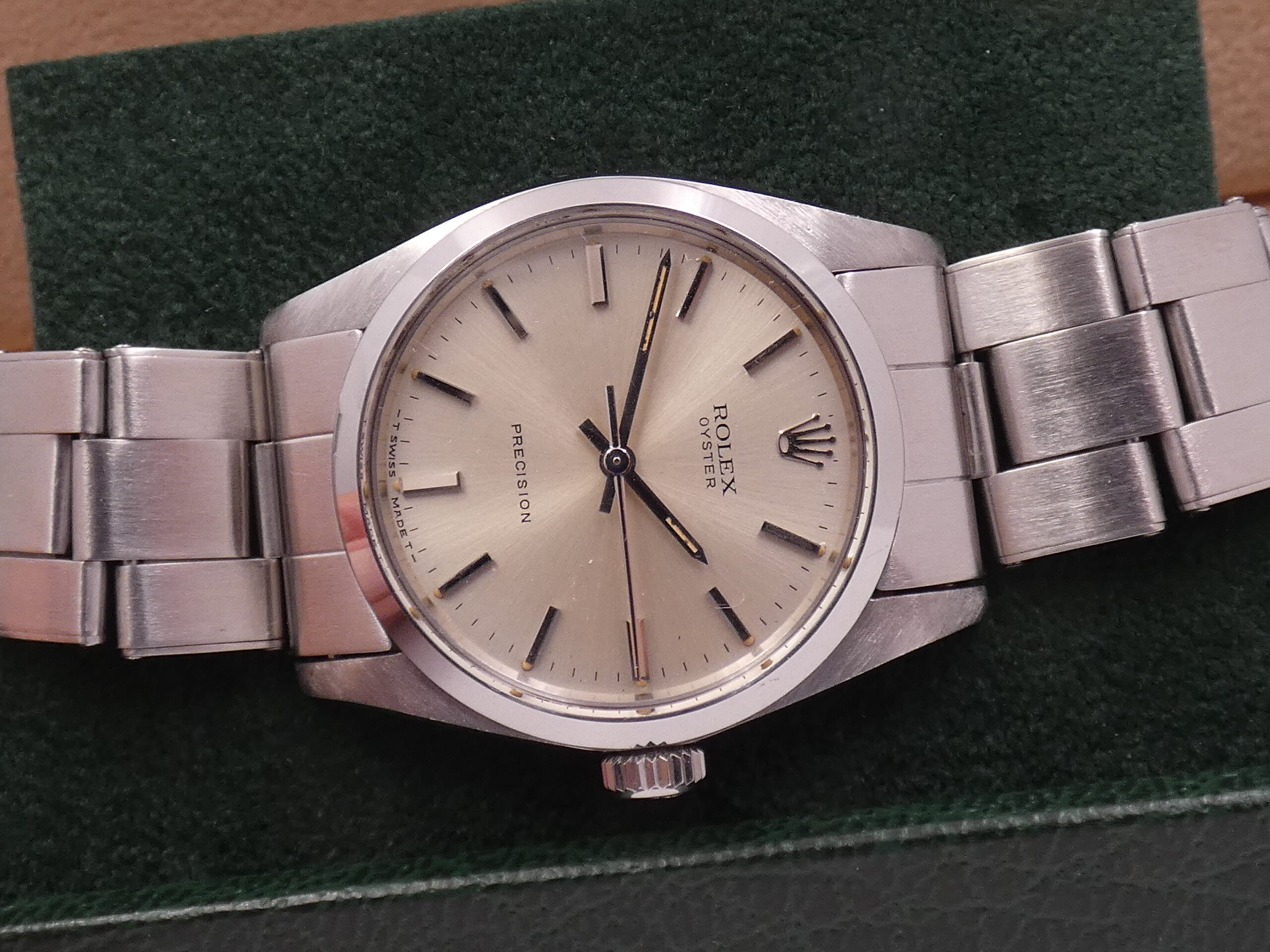 Rolex Oyster Precision 6426 Carica Manuale Anni '70s JUST SERVICED Braccialre a Rivetti Acciaio - immagine 5