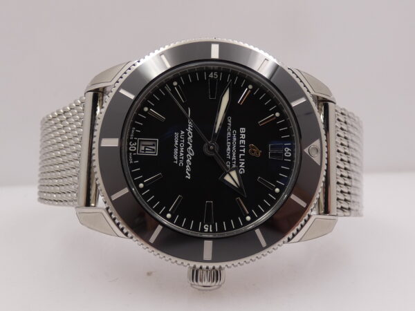 Breitling Superocean Heritage II 42 AB2010 N.O.S. FULL STICKERED WITH BOX Automatico New Old Stock Bracciale Mesh