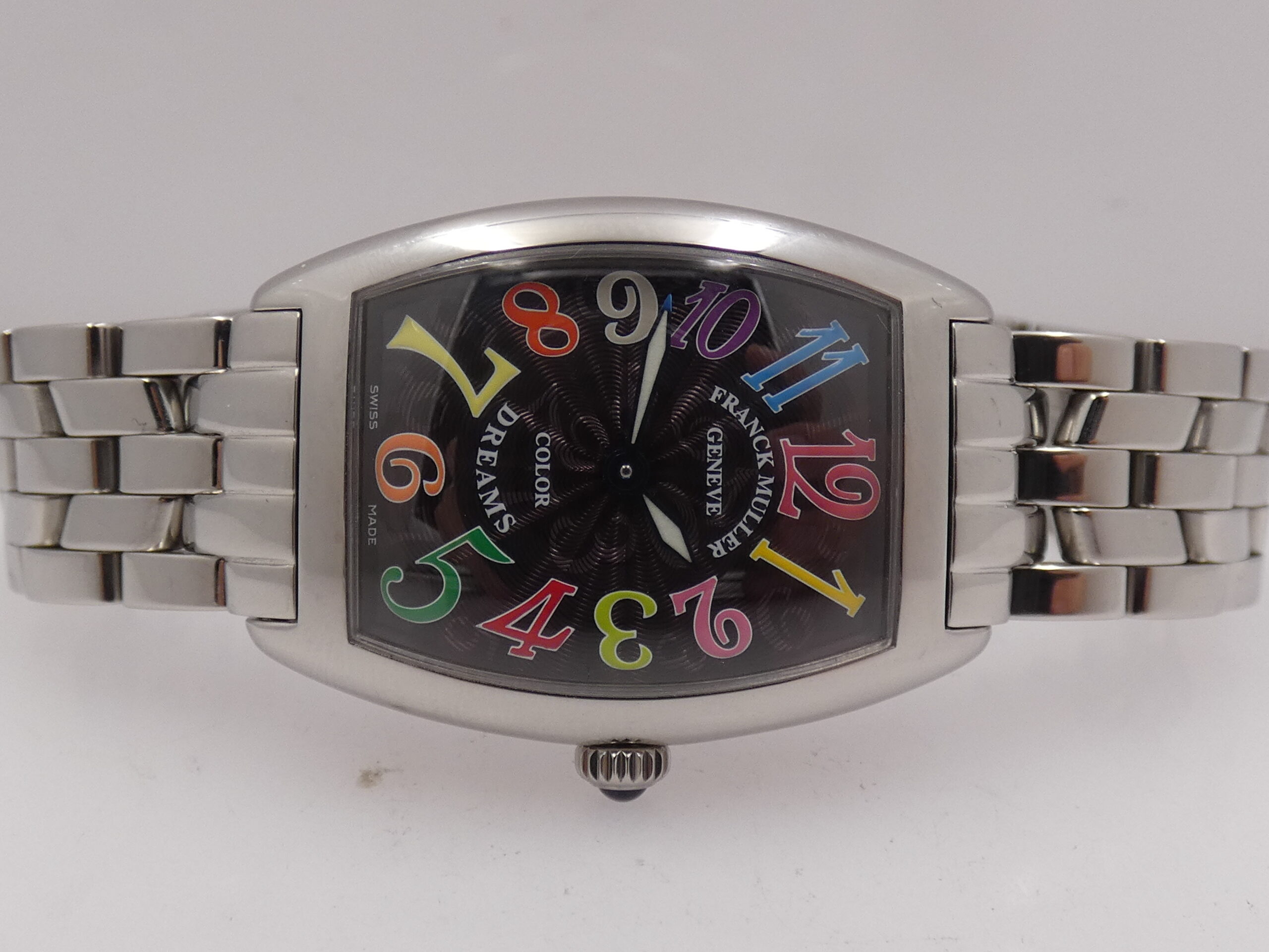 Franck Muller Color Dreams Curvex Lady 1752 QZ Black Dial With BOX TOP CONDITION Acciaio Braccialato - immagine 6