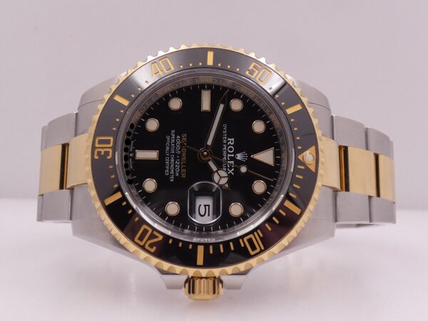 Rolex Sea-Dweller 126603 43mm Oro 18Kt & Acciaio BOX&PAPERS ITALIA Anno 2019 Chromalight Automatico Black Ceramic Bezel