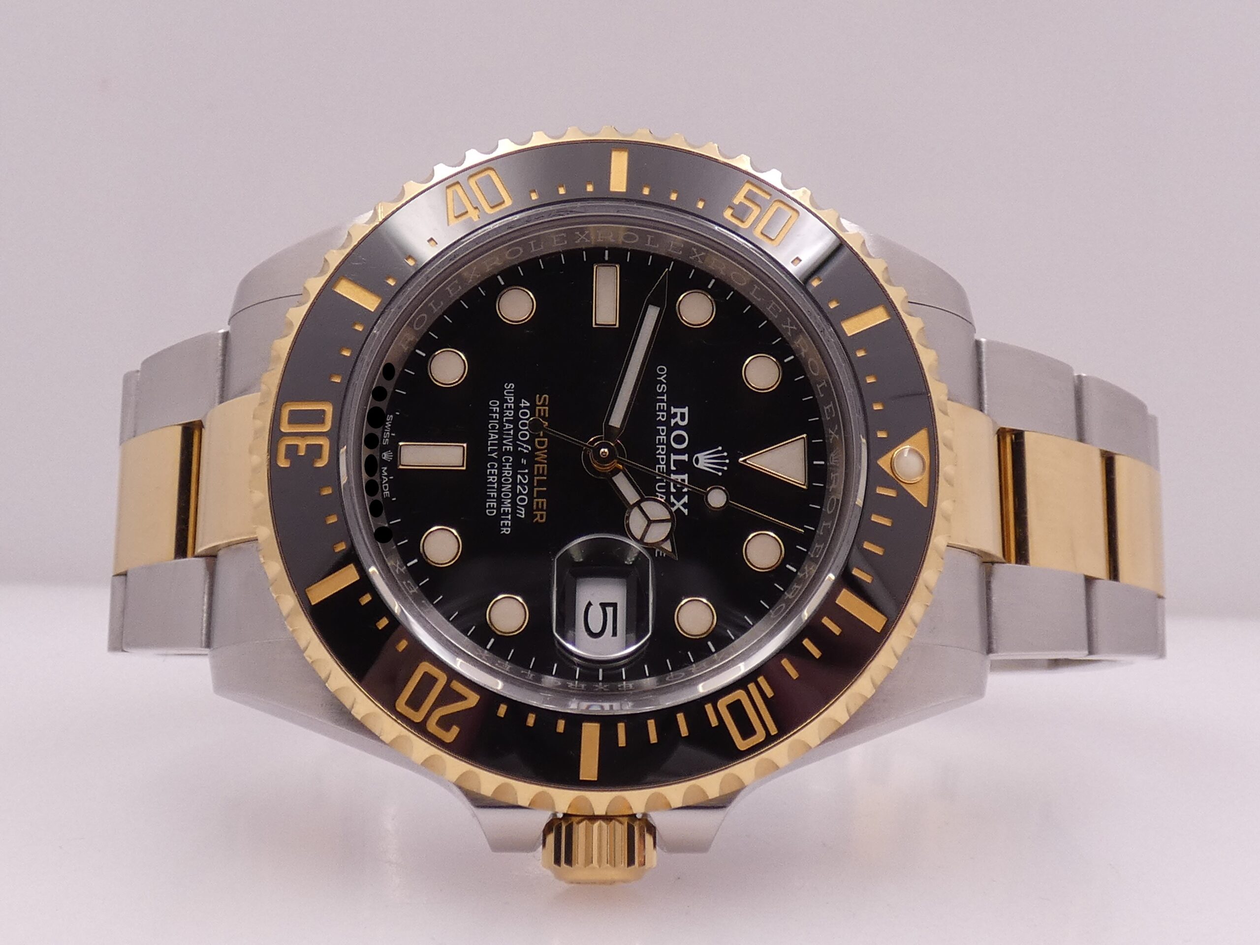 Rolex Sea-Dweller 126603 43mm Oro 18Kt & Acciaio BOX&PAPERS ITALIA Anno 2019 Chromalight Automatico Black Ceramic Bezel - immagine 6