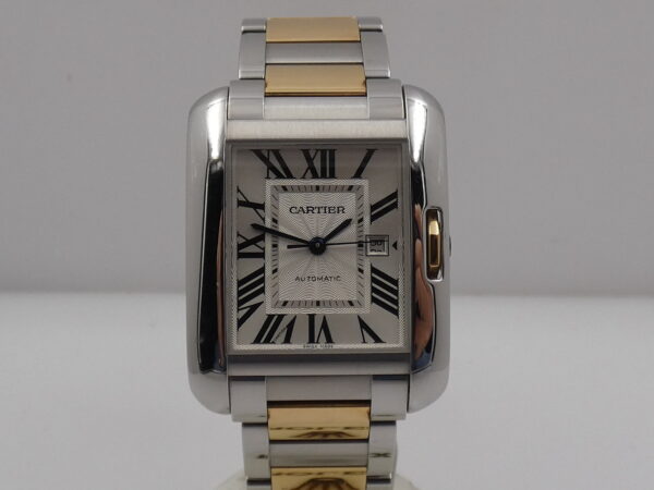 Cartier Tank Anglaise BOX&PAPERS Automatico Acciaio & Oro 18Kt TOP CONDITION Anno 2016 W5310047-3511