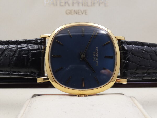 Patek Philippe Golden Ellipse 3544/1 ORO MASSICCIO 18Kt ANNO 1965 Blue Dial Carica Manuale Vintage