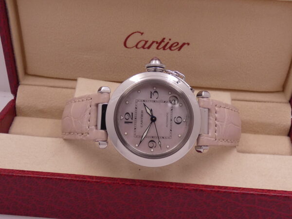 Cartier Pasha C Lady 2324 MOP DIAL Automatico WITH PAPERS Anno 2003 TOP CONDITION W3106499 Acciaio