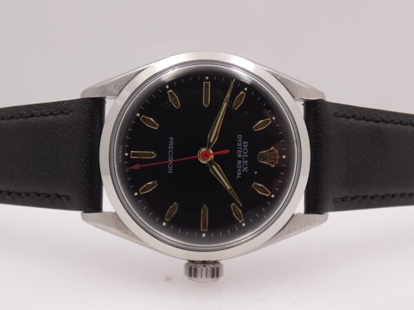 Rolex Oyster Royal Precision 6444 Mid-Size FROM 1957 Black Dial Carica Manuale Acciaio Vintage