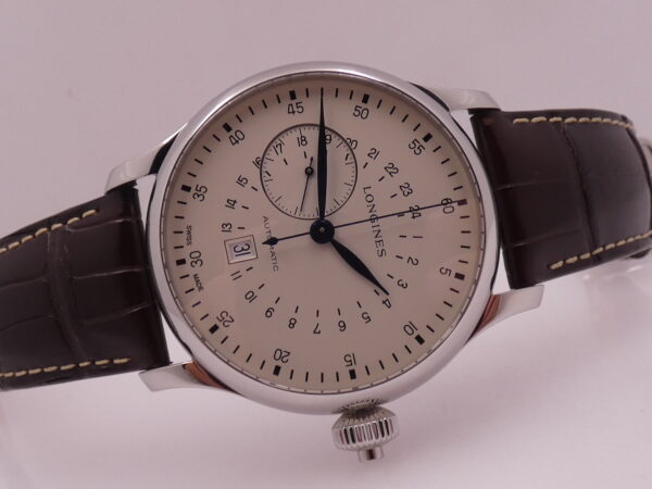 Cronografo Longines Twenty-Four Hours Heritage Single Push-Piece 47,5mm L2.797.4 With BOX Automatico Acciaio