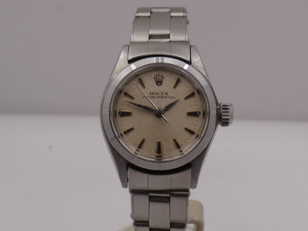 Rolex Oyster Perpetual Lady 26mm 6623 Thunderbird Bezel ANNO 1965 Bracciale a Rivetti Automatico Acciaio