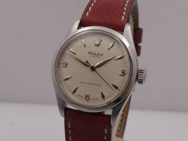 Rolex Oyster Shock-Resisting 6244 Honeycomb Dial ANNO 1953 Carica Manuale Acciaio