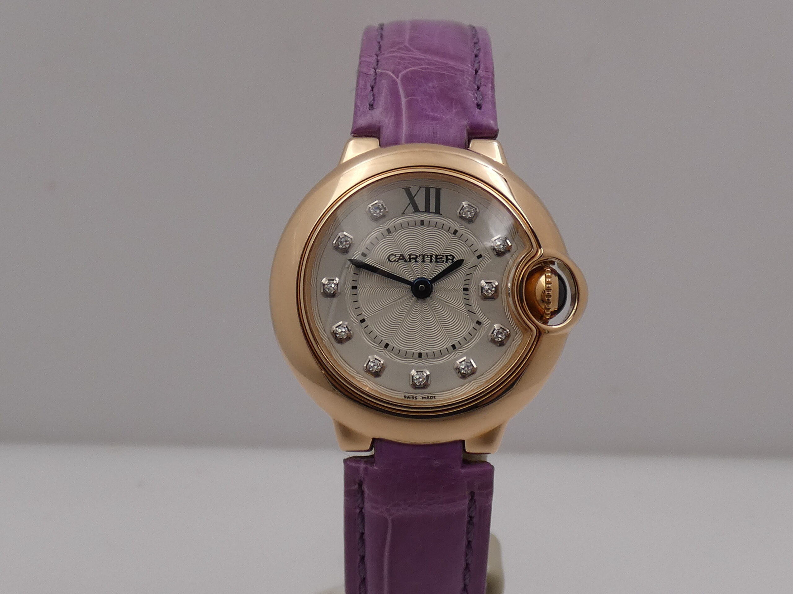 Cartier Ballon Bleu 28mm 3007 Lady Diamonds Dial Oro Rosa 18Kt LIKE NEW With PAPERS Anno 2013 WE902050 - immagine 7