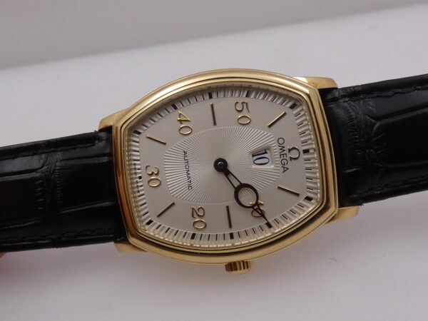 Omega De Ville Prestige Ultra Raro Jumping Hour 4653.31.00 Oro 18Kt BOX&PAPERS TOP CONDITION Anno 2002 Automatico