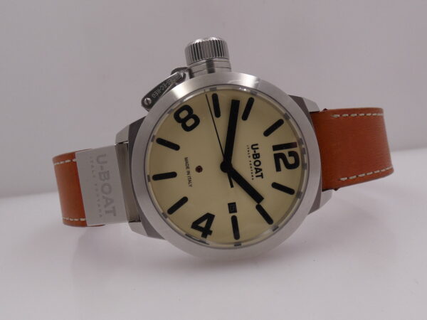U-Boat Classico Italo Fontana 45mm 7126 BOX&PAPERS Anno 2012 Ivory Dial Automatico Acciaio