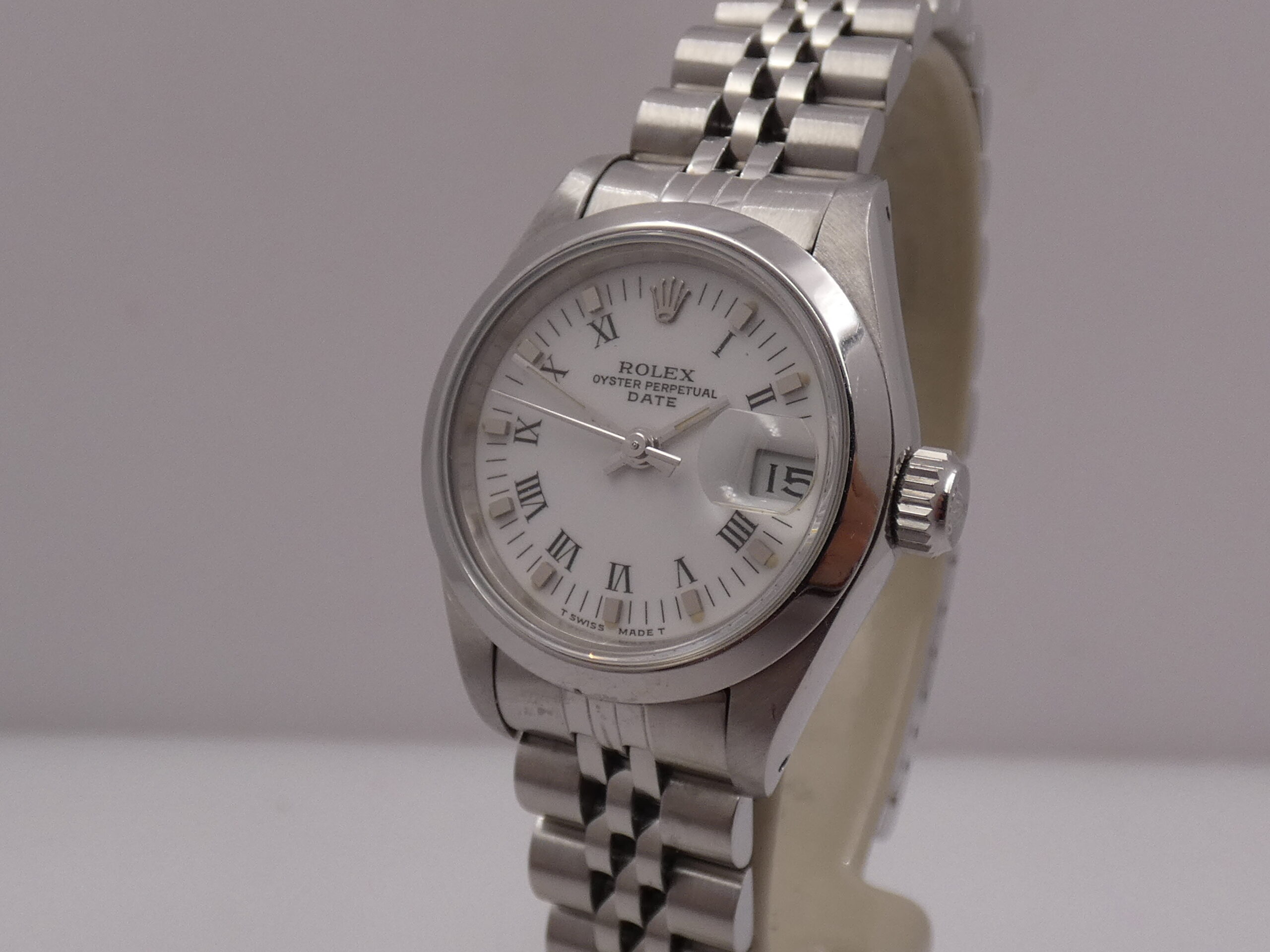 Rolex Oyster Perpetual Lady Date 69160 Bracciale JUBILEE Anno 1985 Automatico Acciaio - immagine 7