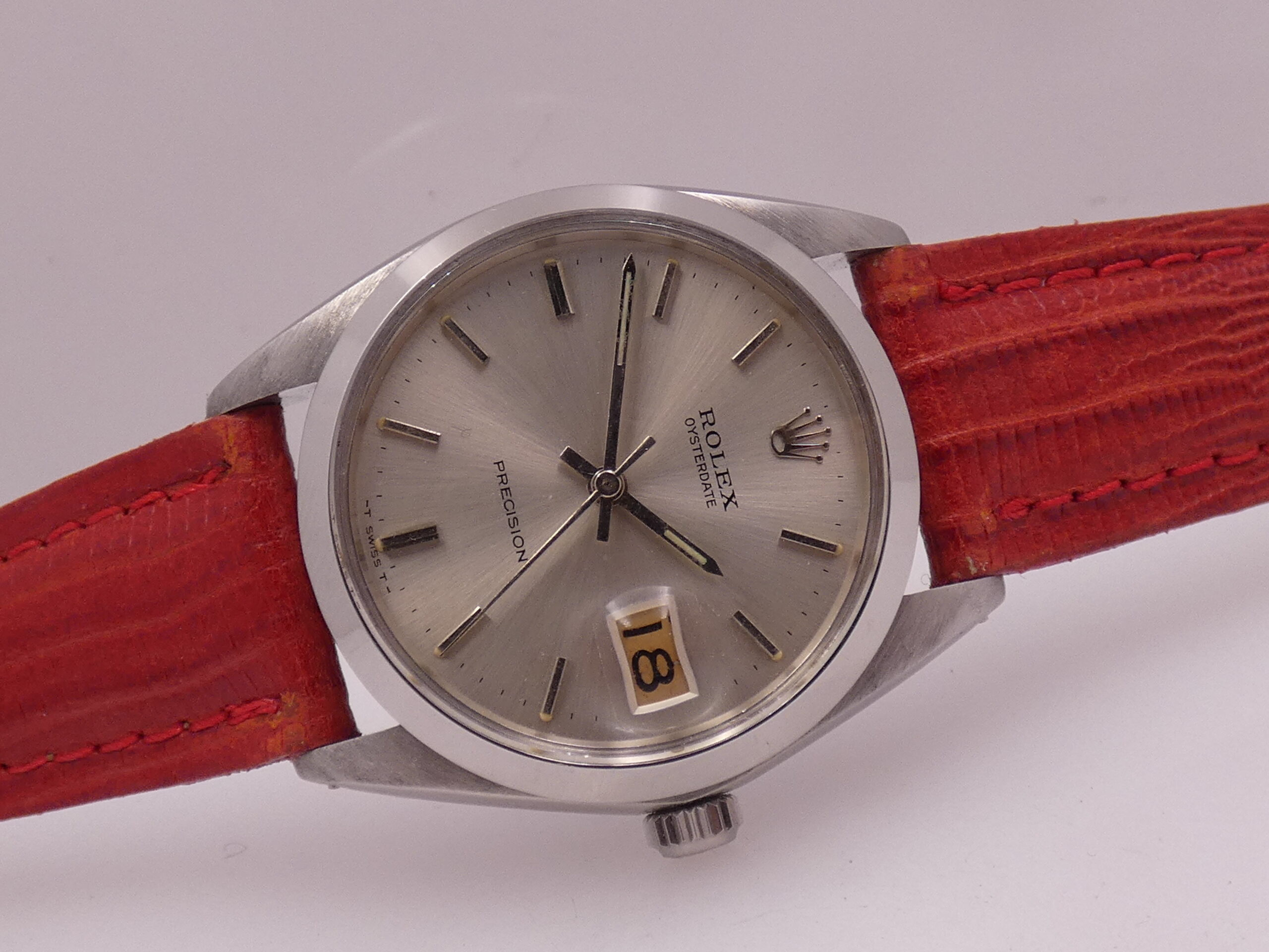 Rolex Oysterdate Precision 6694 Anno 1969 Original Dial Carica Manuale Acciaio Vintage - immagine 7