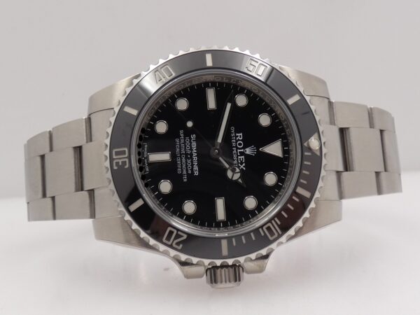 Rolex Submariner No Date 114060 NEW OLD STOCK Full Stickered Chromalight BOX&PAPERS ITALIA 2018 Black Ceramic Bezel Automatico Acciaio