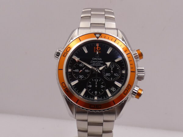 Cronografo Co-Axial Omega Seamaster Planet Ocean LIKE NEW BOX&PAPERS Automatico Acciaio For Ladies Ref. 222.30.38.50.01.002