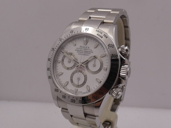 Rolex Daytona Cosmograph 116520 TOP CONDITION Anno 2005 With BOX White Dial Automatico Acciaio Bracciale Oyster