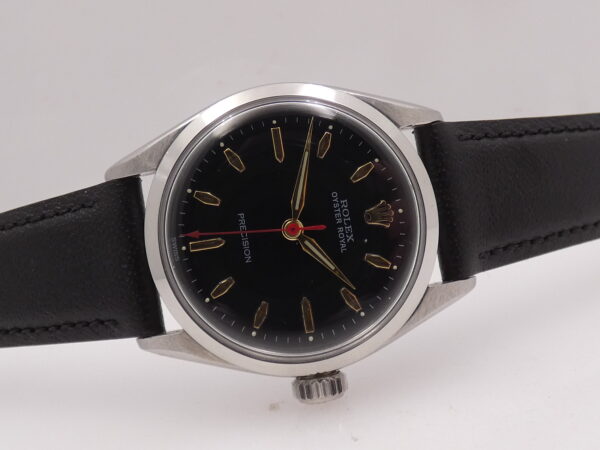 Rolex Oyster Royal Precision 6444 Mid-Size FROM 1957 Black Dial Carica Manuale Acciaio Vintage